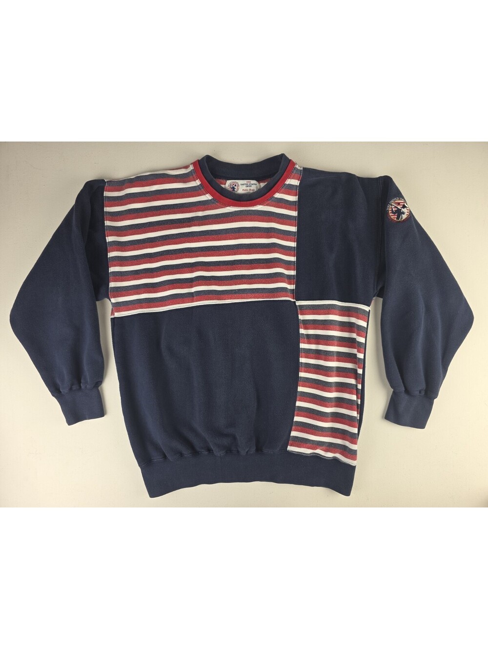 Vintage United States Open Sweater Mens M/L Red White Blue Golf Pebble Beach 90s